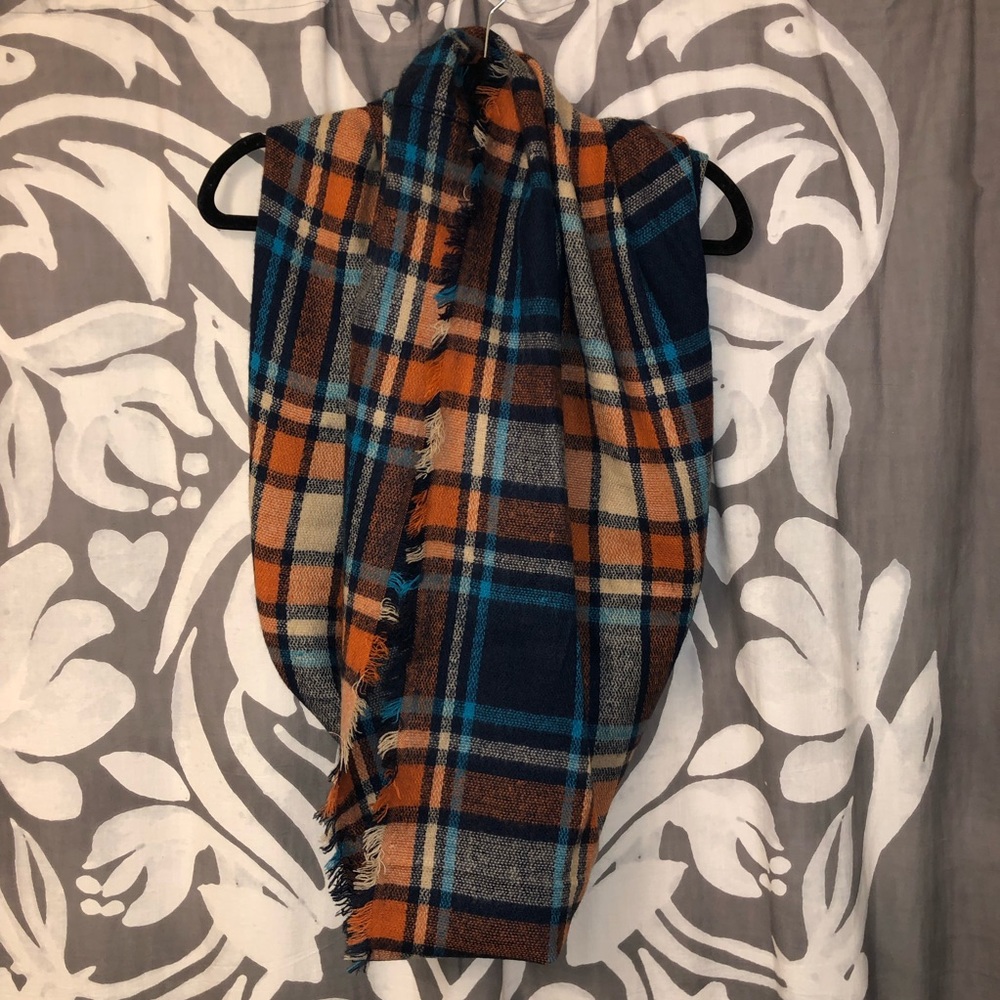 Plaid Circle Infinity Scarf